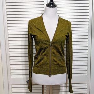 J.Crew Wool Blend Knit Zip Cardigan